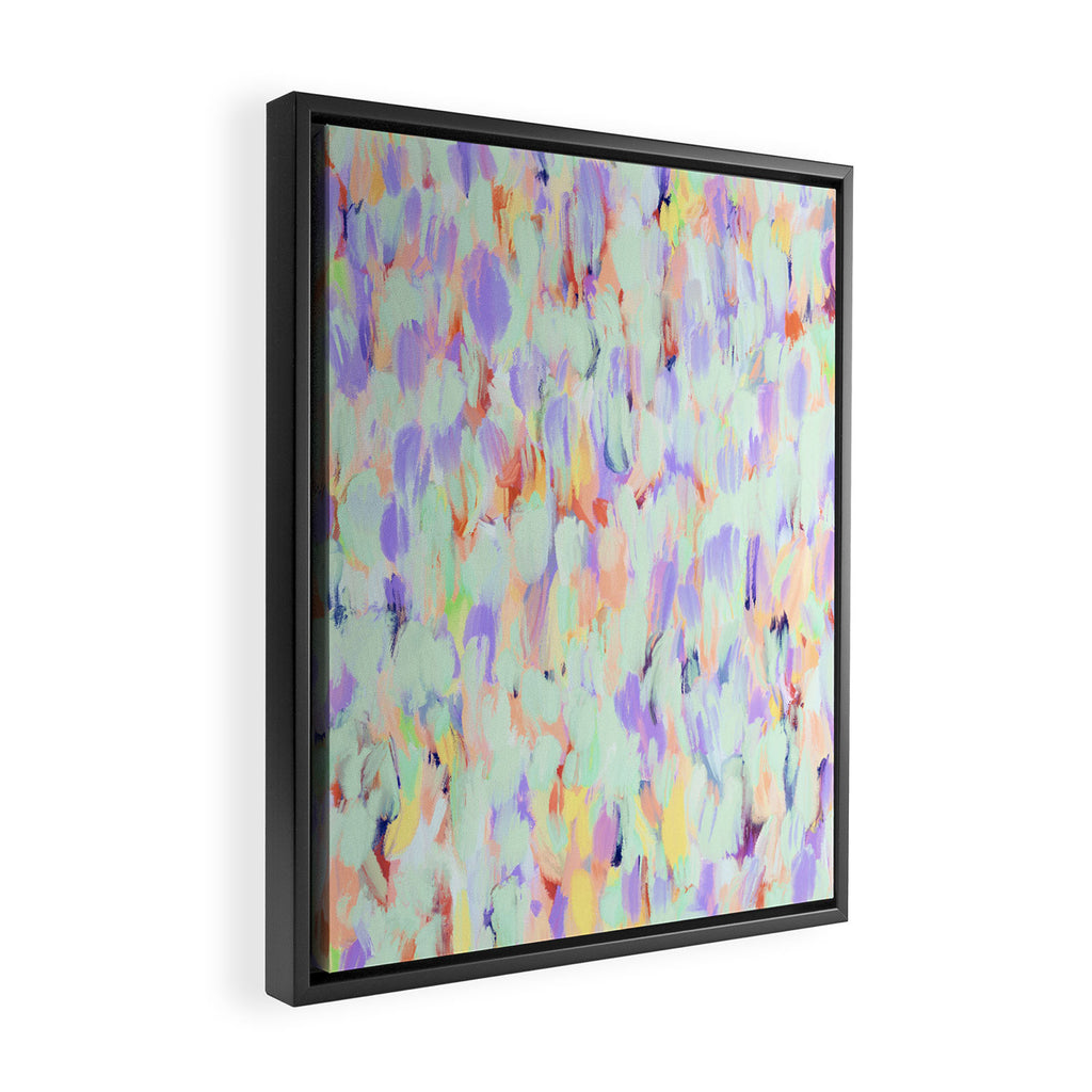 Artistic summer brushstrokes AS Framed Canvas Print Gallery Image 2