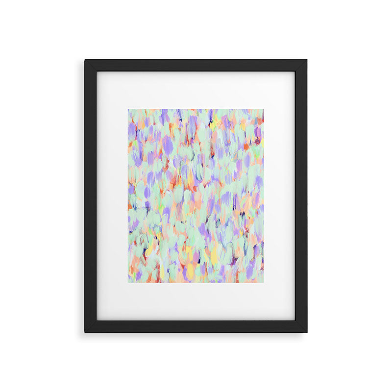 Artistic summer brushstrokes AS Framed Art Print Gallery Image 6