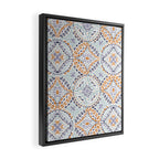 Artsy Leaf Symphony Framed Canvas Print Gallery Image 2
