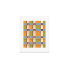 Autumn Breeze Checks Art Print Gallery Image 1