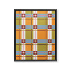 Autumn Breeze Checks Framed Canvas Print Gallery Image 8