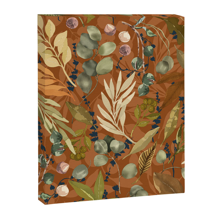 Autumn leafy wild forest B Canvas Print Gallery Image 1