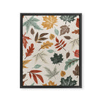 Autumn leaves fall IU Framed Canvas Print Gallery Image 8