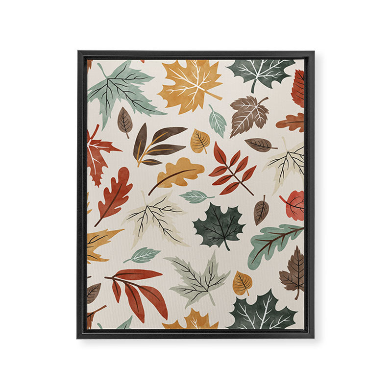 Autumn leaves fall IU Framed Canvas Print Gallery Image 8