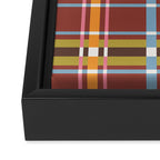 Autumn Tartan Charm Framed Canvas Print Gallery Image 3