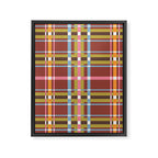 Autumn Tartan Charm Framed Canvas Print Gallery Image 8