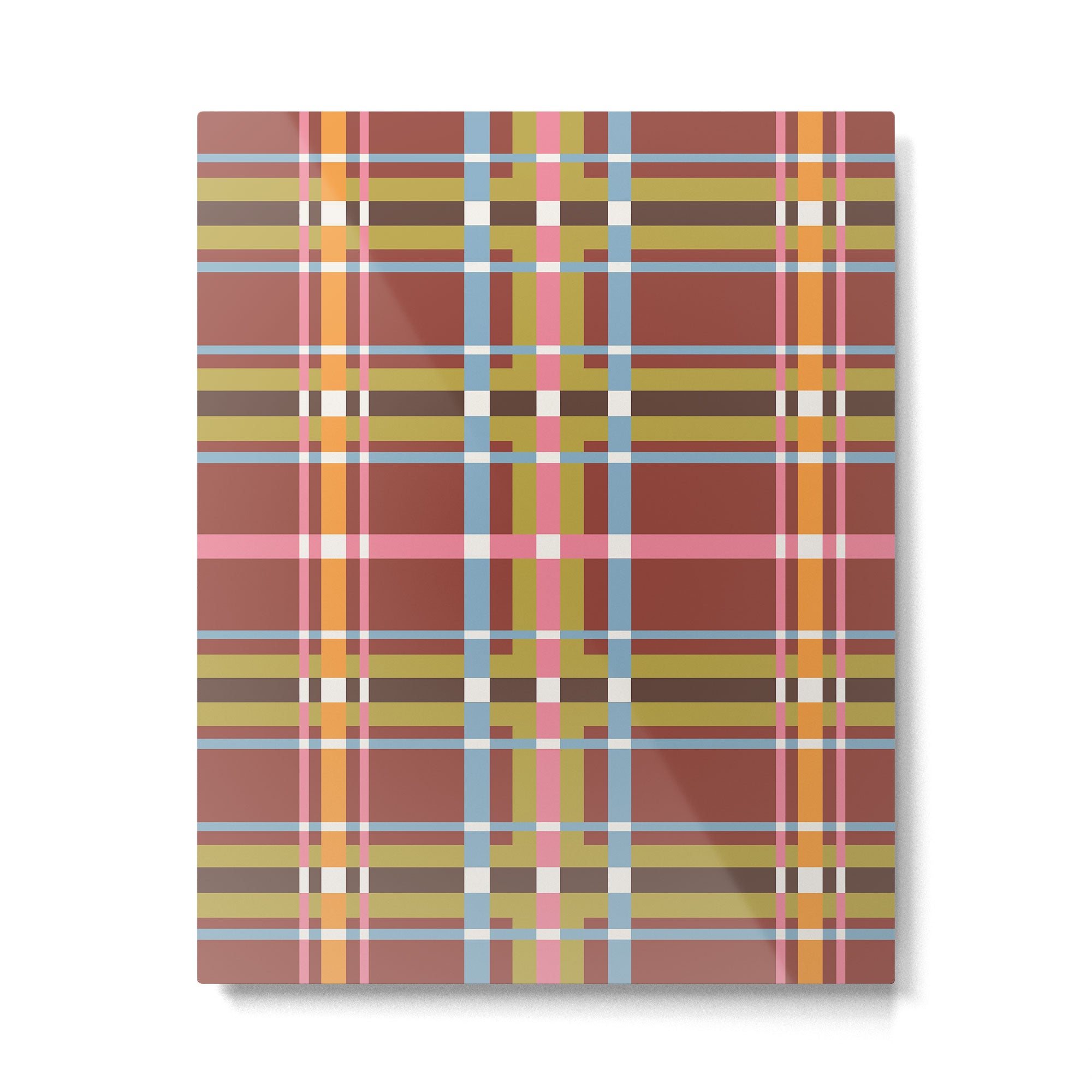 Autumn Tartan Charm Metal Print Gallery Image 6