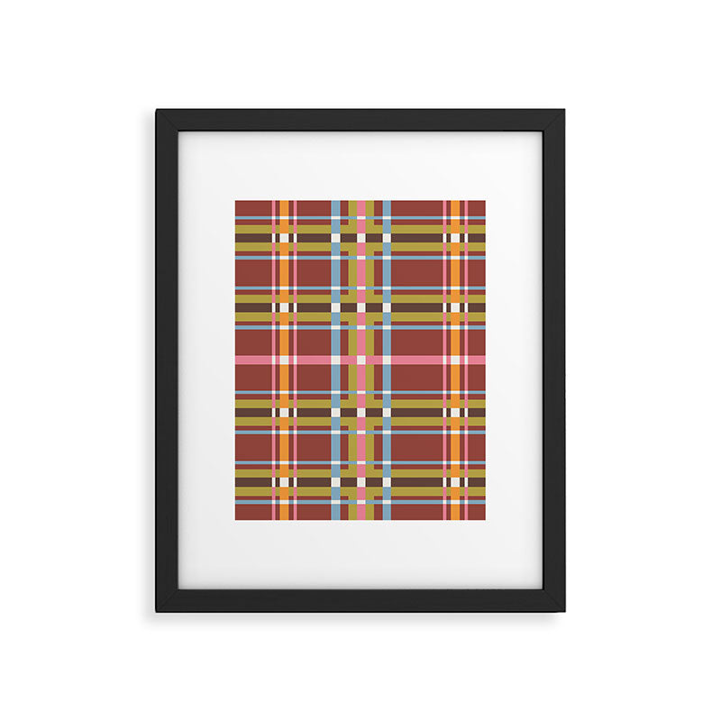 Autumn Tartan Charm Framed Art Print Gallery Image 6