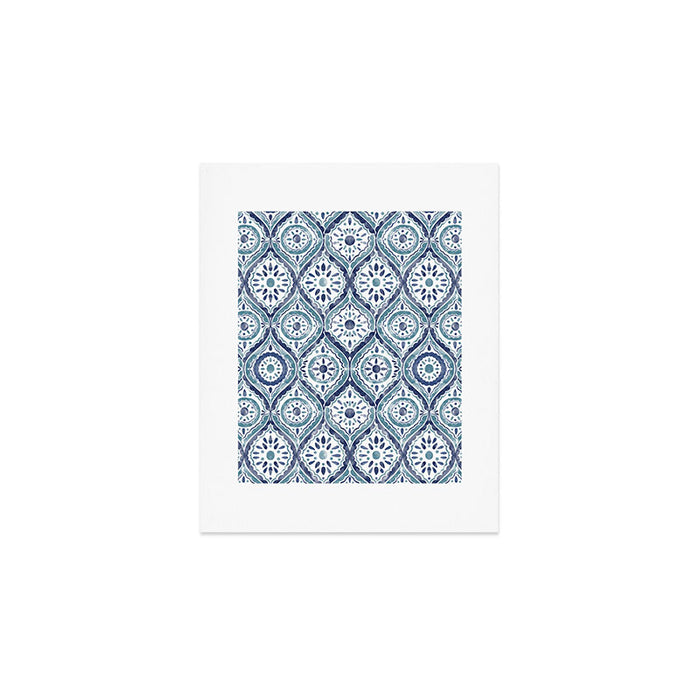 Azure Medallion Motif Art Print Gallery Image 1