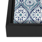 Azure Medallion Motif Framed Canvas Print Gallery Image 3