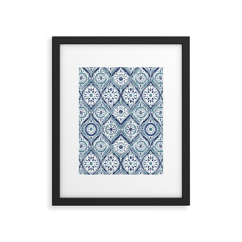 Azure Medallion Motif Framed Art Print Gallery Image 6