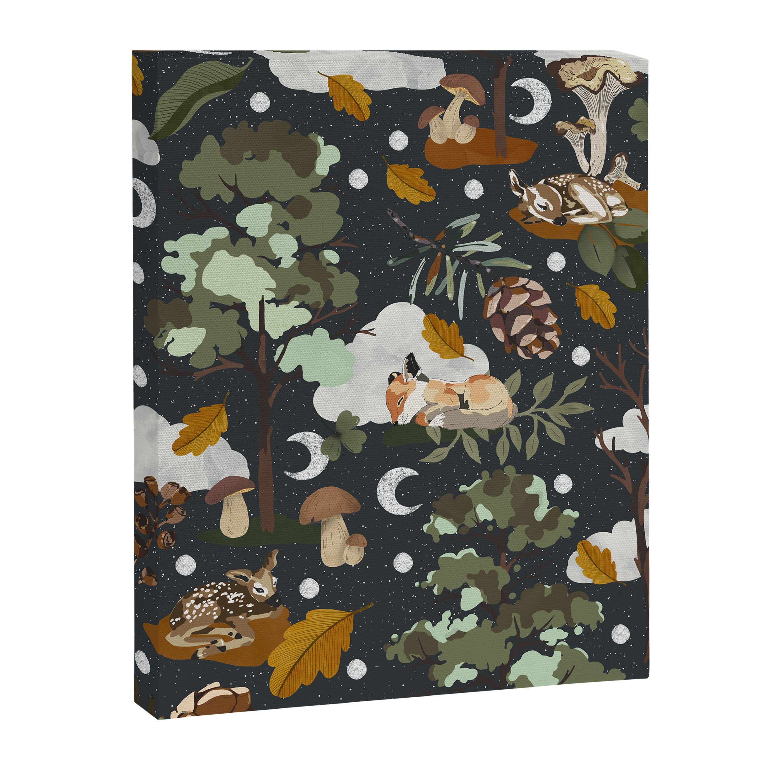 Baby animals in the dark forest DK Canvas Print Gallery Image 8