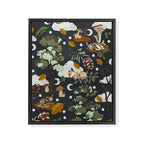 Baby animals in the dark forest DK Framed Canvas Print Gallery Image 8