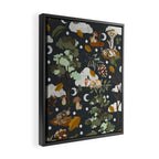 Baby animals in the dark forest DK Framed Canvas Print Gallery Image 2