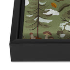 Baby animals in the leafy forest G Framed Canvas Print Gallery Image 3