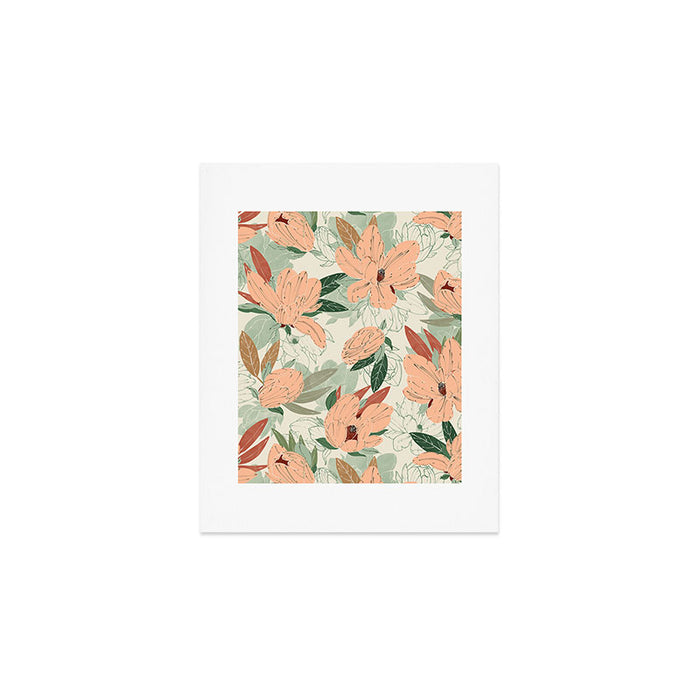 Big floral blossoms MF-24 Art Print Gallery Image 1