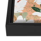 Big floral blossoms PF24 Framed Canvas Print Gallery Image 3
