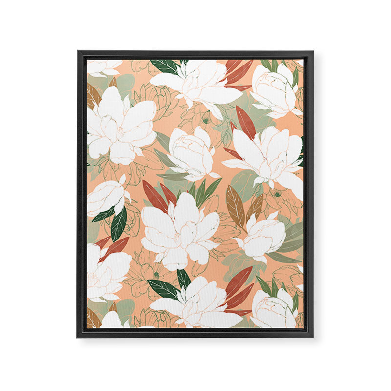 Big floral blossoms PF24 Framed Canvas Print Gallery Image 8