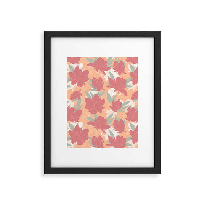 Big floral blossoms PF3 Framed Art Print Gallery Image 1