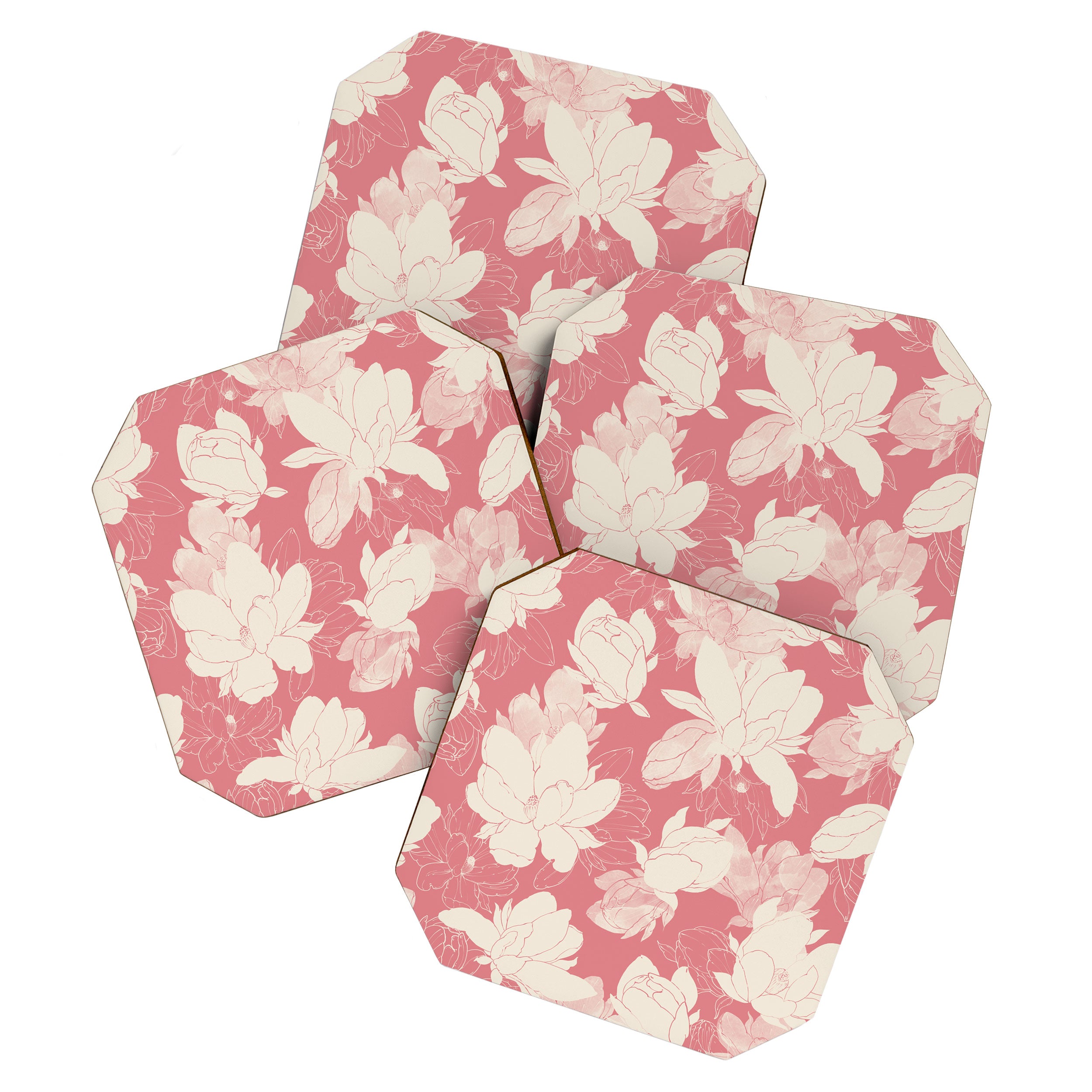 Big floral blossoms-SSF Coaster Gallery Image 1