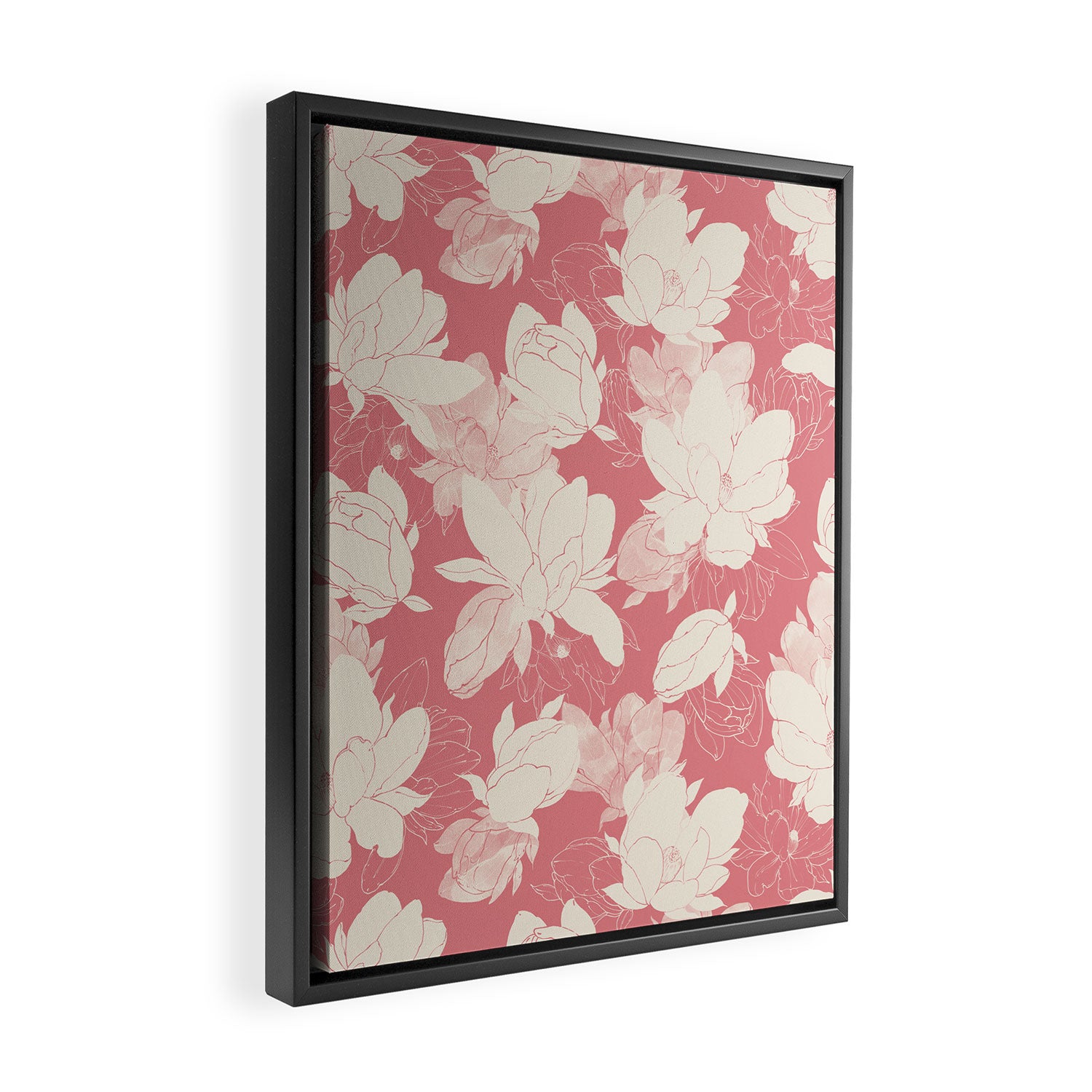 Big floral blossoms-SSF Framed Canvas Print Gallery Image 2