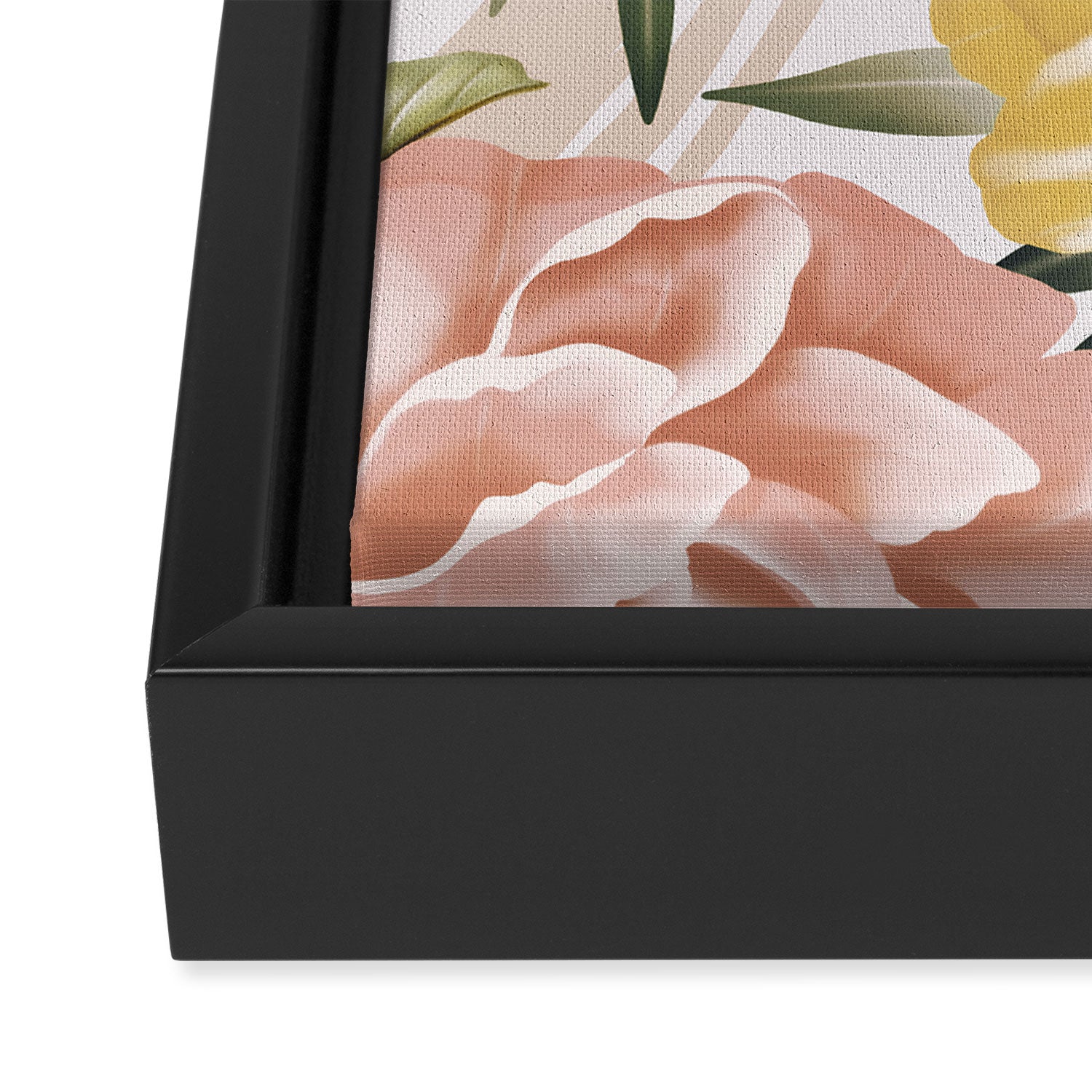 Big pink bouquet flowers S Framed Canvas Print Gallery Image 3