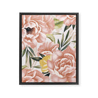 Big pink bouquet flowers S Framed Canvas Print Gallery Image 8