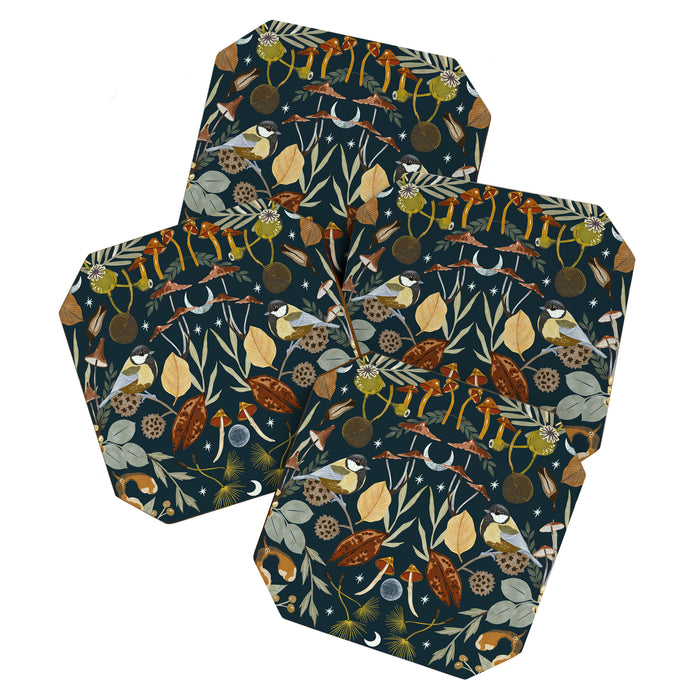 Birds in Autumn Night DP Coaster Gallery Image 1