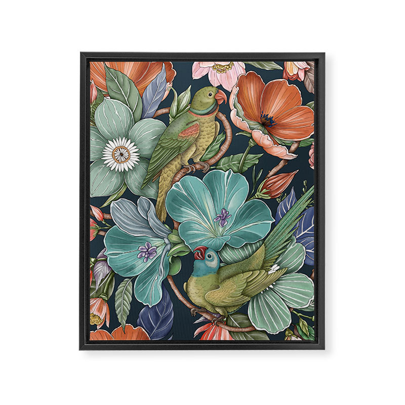 Birdsong Garden Delight Framed Canvas Print Gallery Image 8