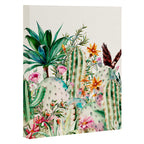 Blooming in the cactus Canvas Print Gallery Image 3