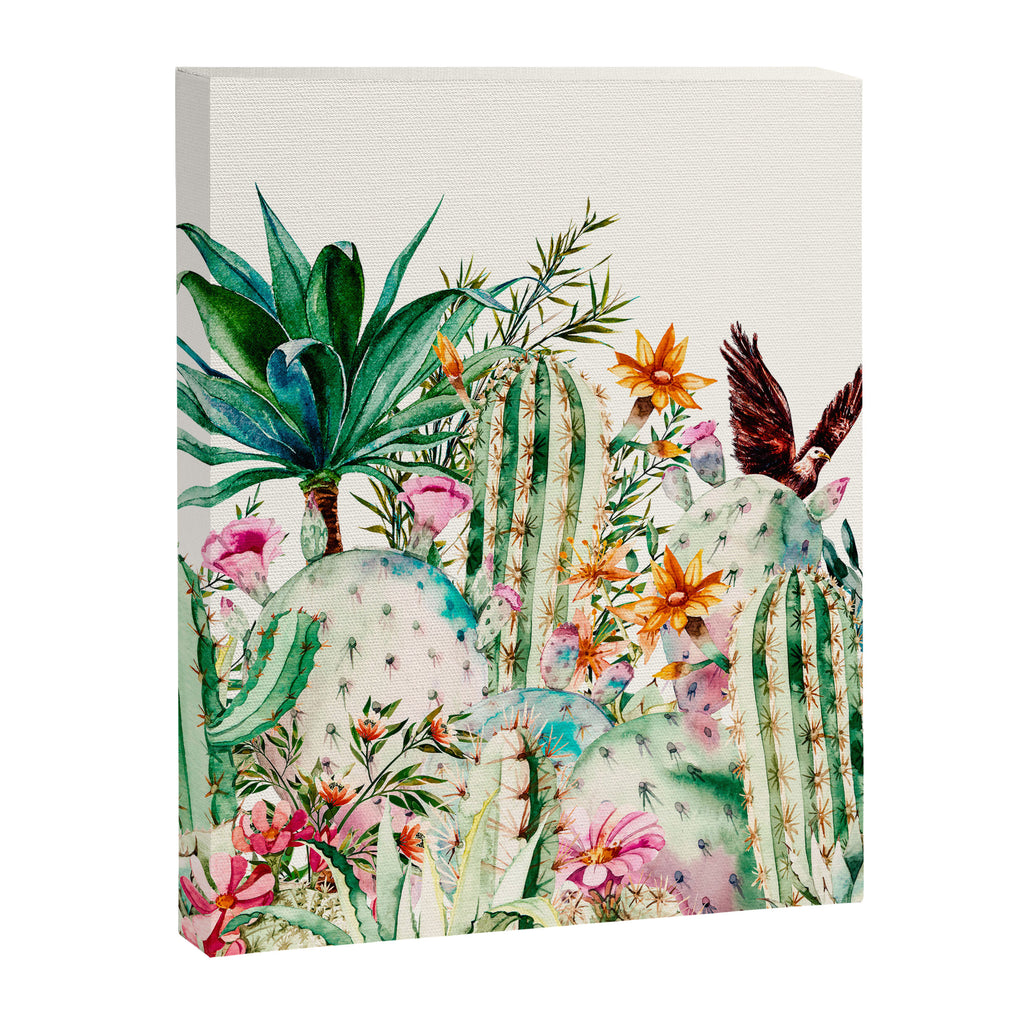 Blooming in the cactus Canvas Print Gallery Image 8