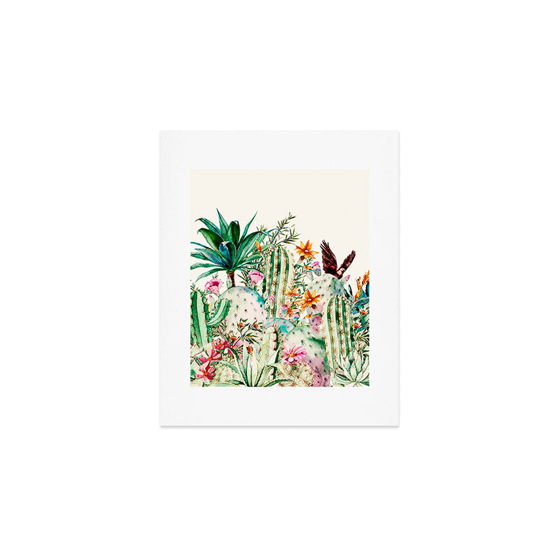 Blooming in the cactus Art Print Gallery Image 1