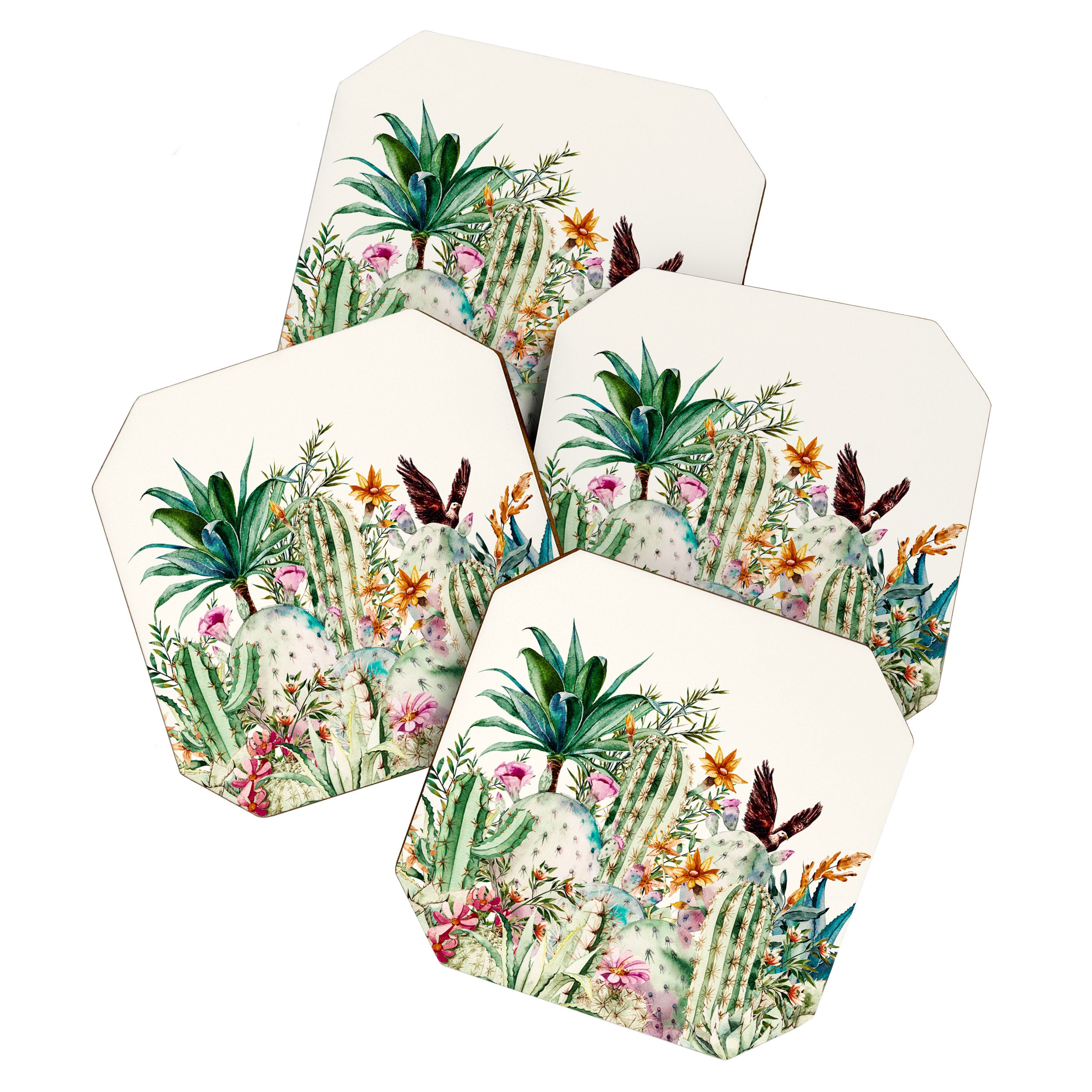 Blooming in the cactus Coaster Gallery Image 1