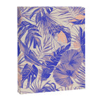 Blue and pink leafy jungle J Canvas Print Gallery Image 8