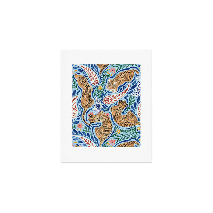 Blue Safari Adventure Art Print Gallery Image 1