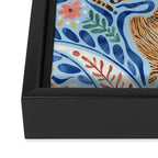 Blue Safari Adventure Framed Canvas Print Gallery Image 3