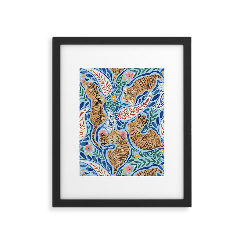 Blue Safari Adventure Framed Art Print Gallery Image 6