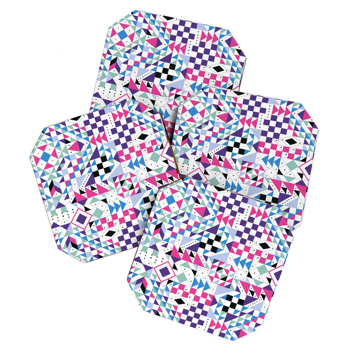 BM3 Tribal geometric Coaster Gallery Image 1