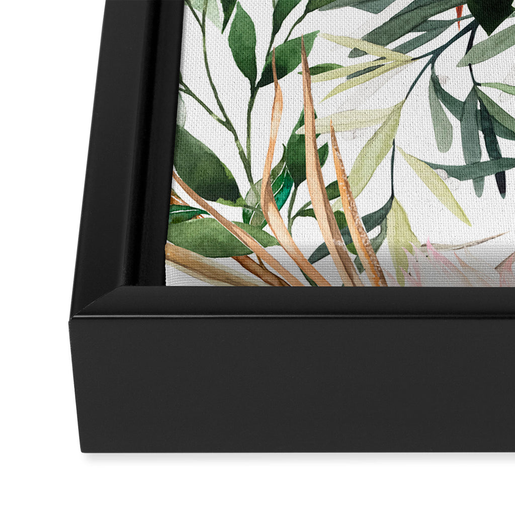 Bohem tropical bloom 003 Framed Canvas Print Gallery Image 3