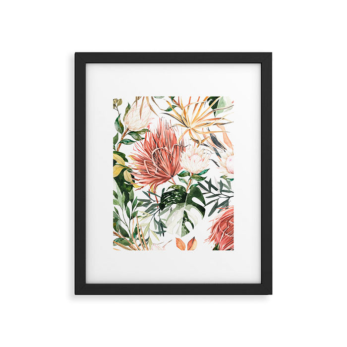 Bohem tropical bloom 003 Framed Art Print Gallery Image 1