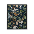 Bohemian leafy forest at night Framed Canvas Print Gallery Image 8