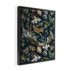 Bohemian leafy forest at night Framed Canvas Print Gallery Image 2