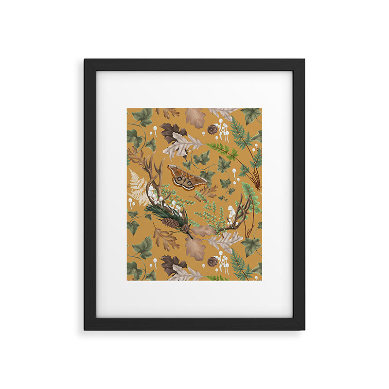 Bohemian Leafy Forest Framed Art Print Gallery Image 6