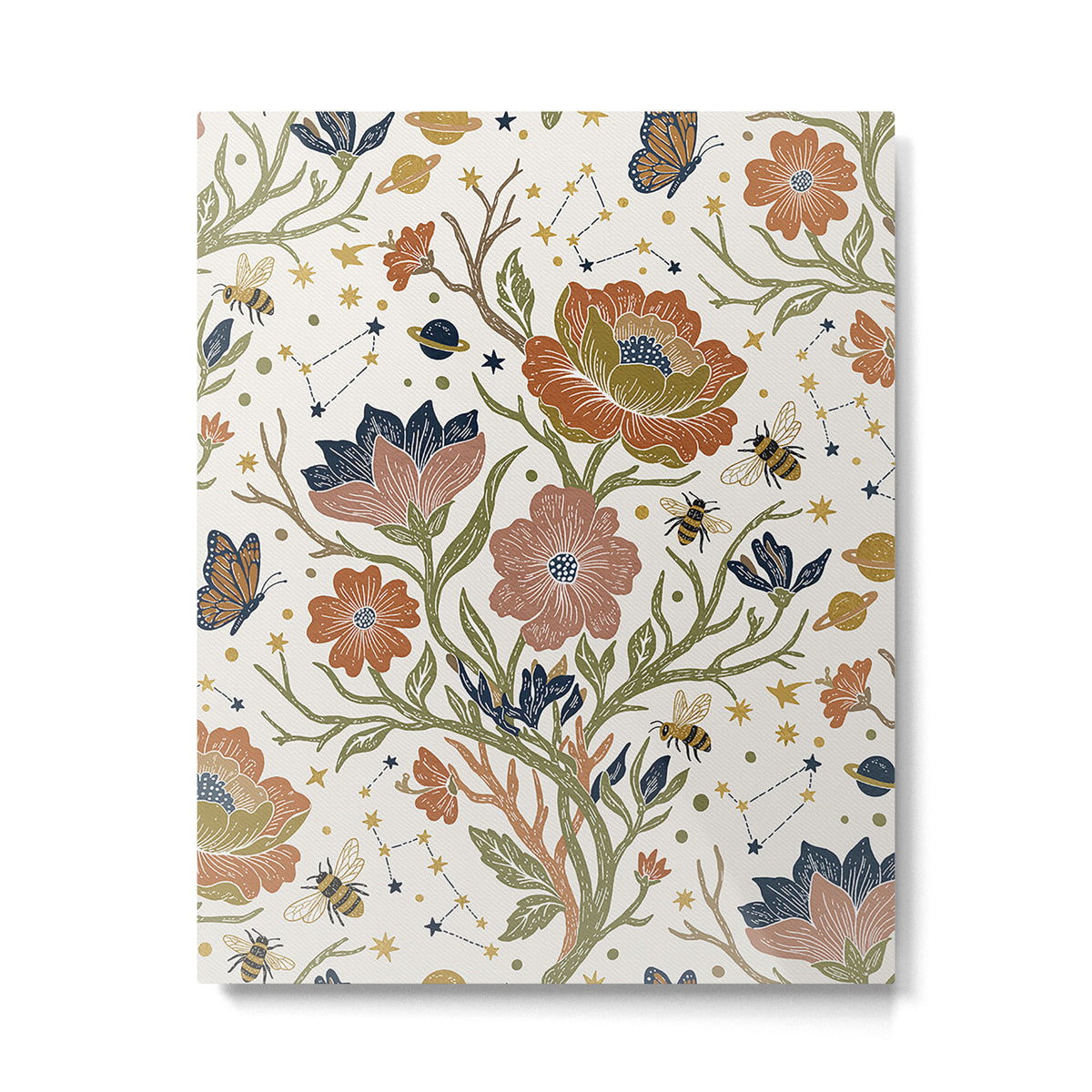 Boho Floral Galaxy Garden Metal Print Gallery Image 6