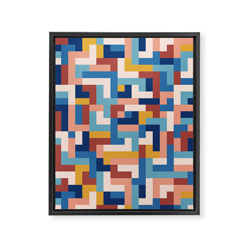 Boho M Tetris C Framed Canvas Print Gallery Image 8