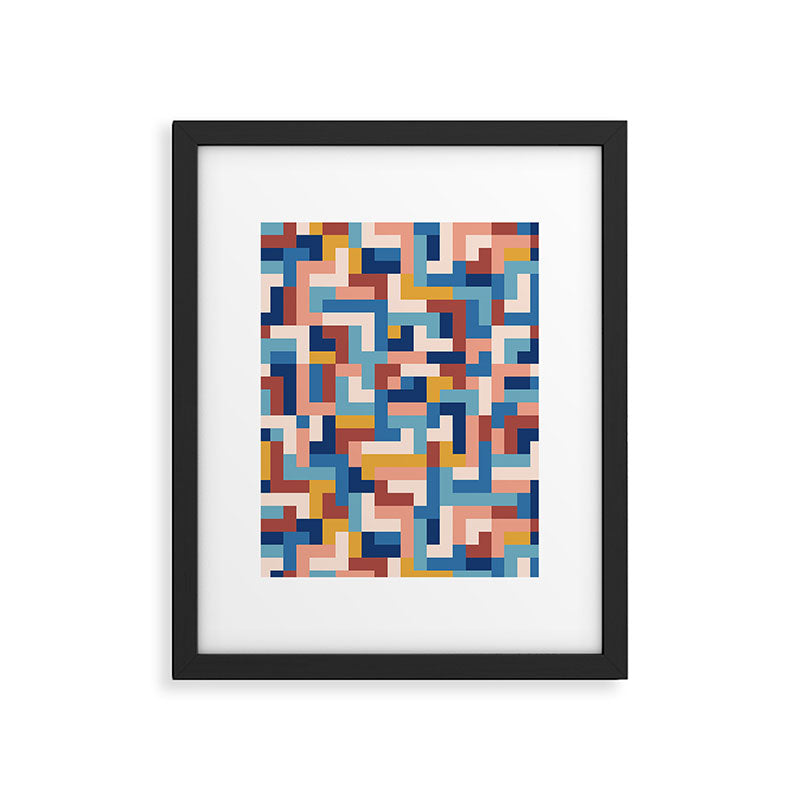 Boho M Tetris C Framed Art Print Gallery Image 6