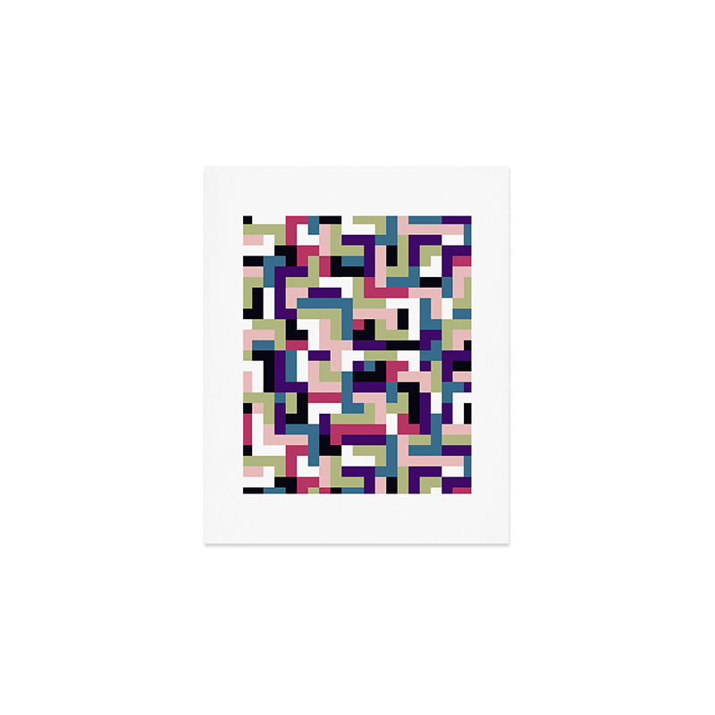 Boho M Tetris PTT Art Print Gallery Image 1