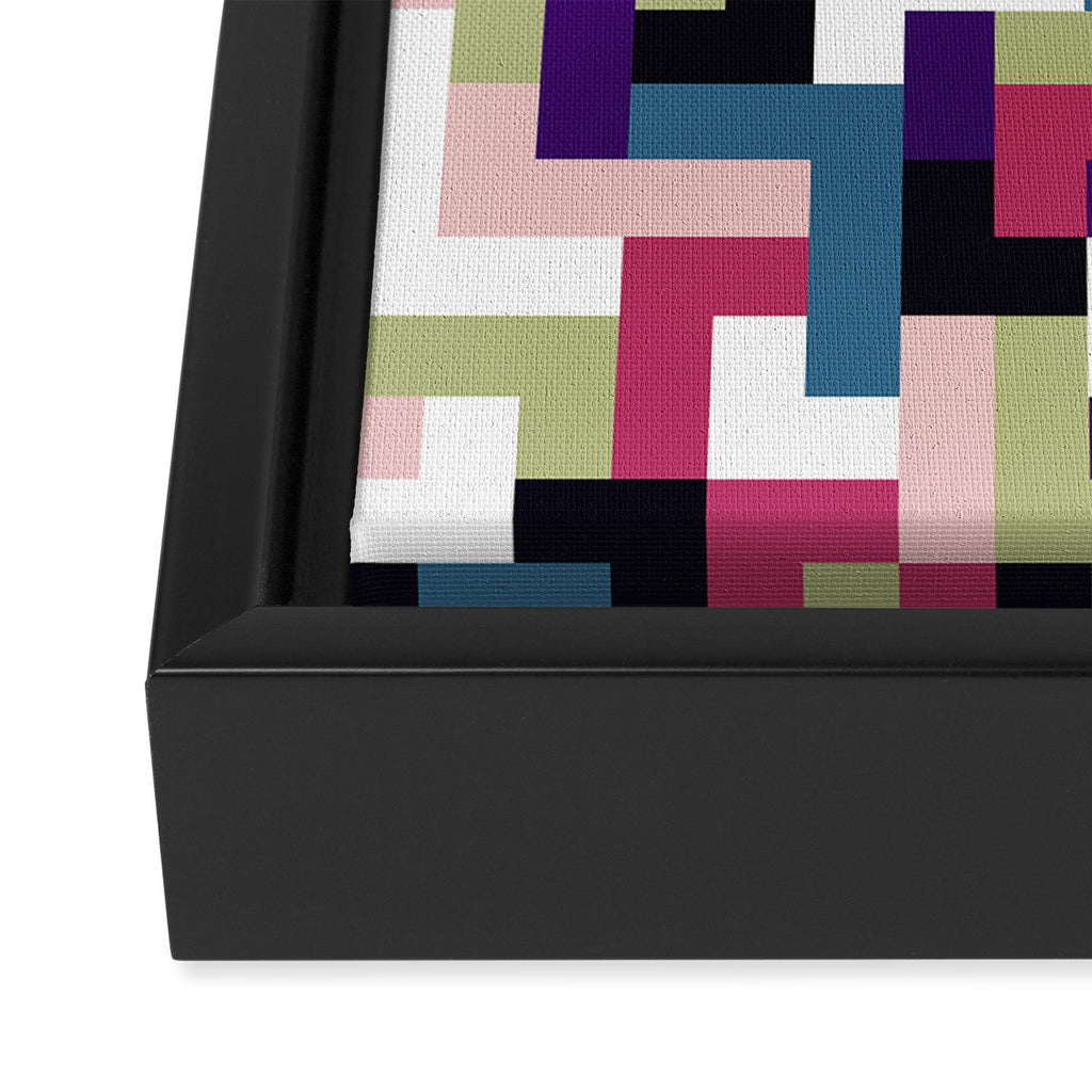 Boho M Tetris PTT Framed Canvas Print Gallery Image 3