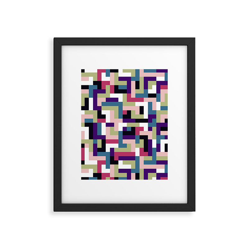 Boho M Tetris PTT Framed Art Print Gallery Image 6