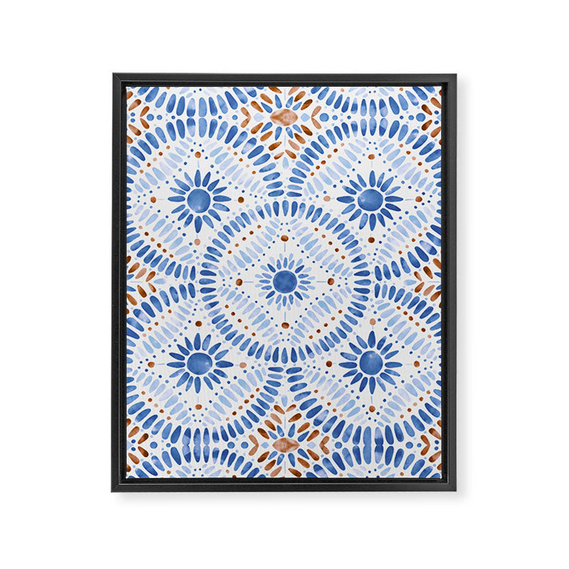 Boho Tiles Mandala Framed Canvas Print Gallery Image 8